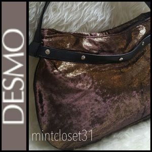 🆕 Desmo Italy Leather Velvet Purse